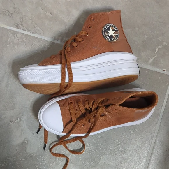 Converse Platform Sneakers - Burnt Orange - Picture 1 of 7